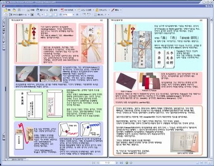 韓国語の説明書